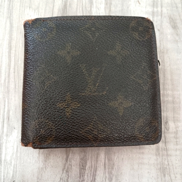 Louis Vuitton Bifold Wallet Leather Brown Authentic - Picture 1 of 14